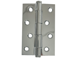 Intelligent Hardware 100 x 75mm Button Tip Butt Hinge - Polished Chrome