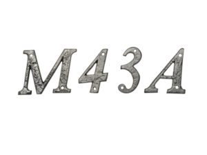 Kirkpatrick 50, 76, 101 & 152mm Numerals & Letters