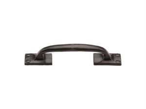 Black Iron Offset Cabinet Pull Handle