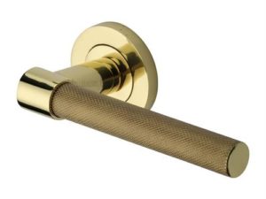 Phoenix Knurled Lever on Round Rose