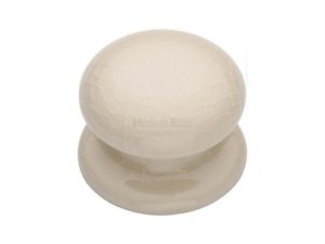 Porcelain Cabinet Knob Cream Crackle