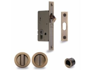 Sliding Lock with Round Privacy Turns