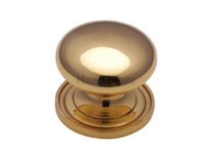 Victorian Round Cabinet Knob with Base