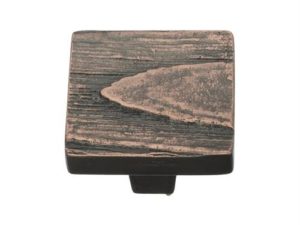 Square Pine Cabinet Knob