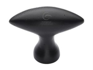 Matt Black Iron Elliptical Cabinet Knob