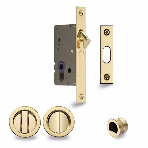 Sliding Lock with Round Privacy Turns Locks and Fittings