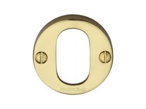 Oval Profile Face Fixed Cylinder Escutcheon Round