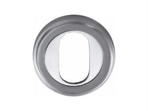 Oval Profile Stepped Cylinder Escutcheon Round