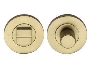 Round Knurled Bathroom Turn & Release