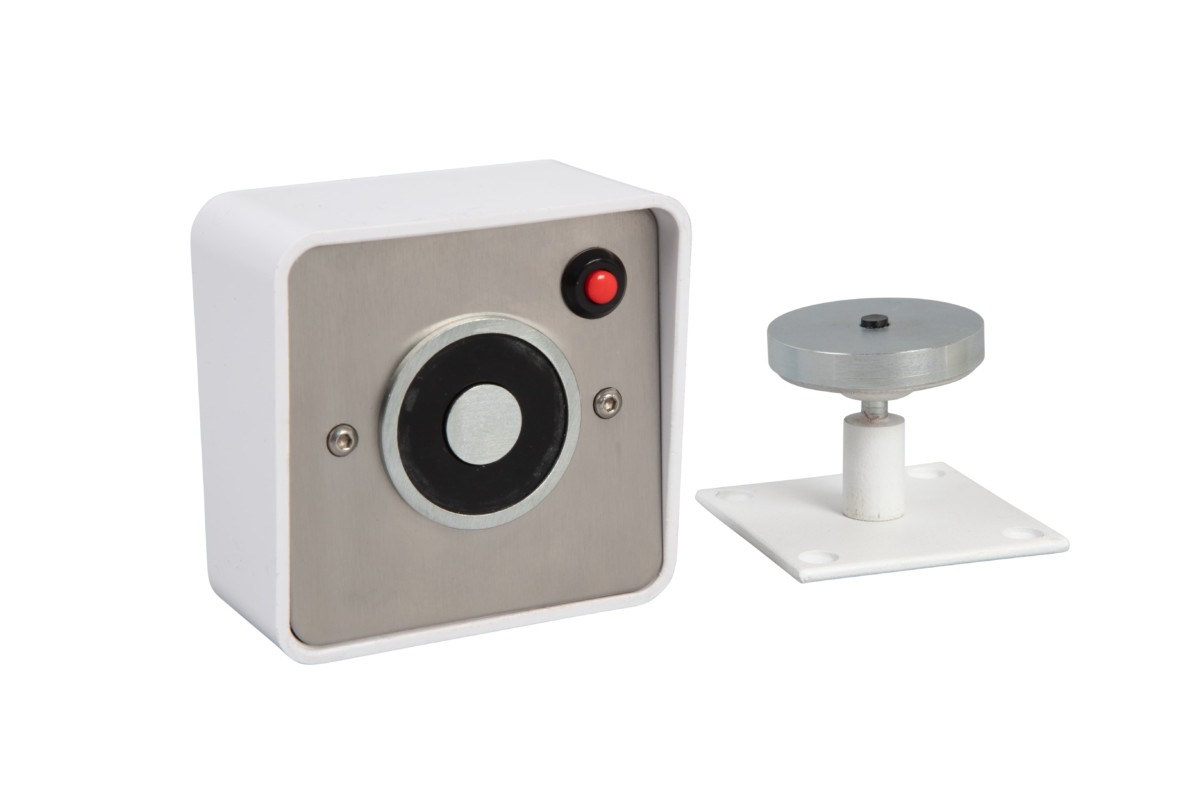 White Wall Mount Door Hold Open Locks and Fittings